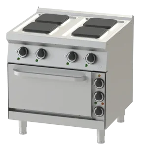 Bếp Âu 4 họng dùng điện có lò nướng Nayati NEHP 8-75 ME
