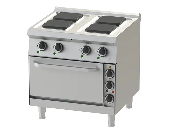 Bếp Âu 4 họng dùng điện có lò nướng Nayati NEHP 8-75 ME