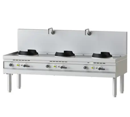 Bếp Á 3 họng có vòi xả nước Nayati NGK 22-90