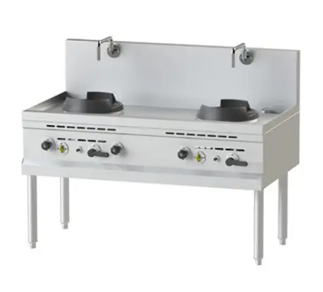 Bếp Á 2 họng có vòi nước Nayati NGK S 80-75 W2