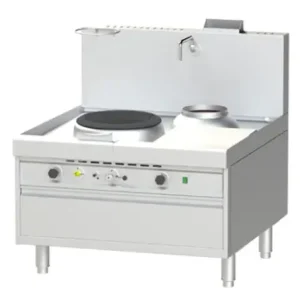 Bếp Á 1 họng có quạt thổi 1 bầu nước Nayati NGKB 12-125 W1N1 CLN