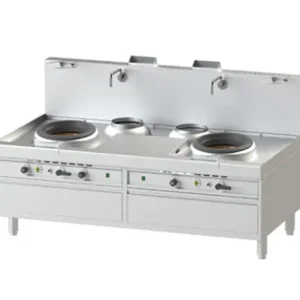 Bếp Á 2 họng có quạt thổi 2 bầu nước Nayati NGKB 22-125 W2N2 CLN