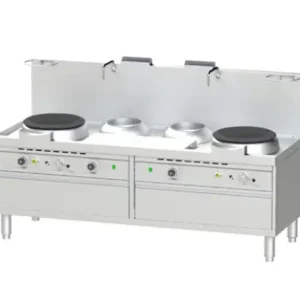 Bếp Á 2 họng có quạt thổi 2 bầu nước Nayati NGKB 22-90 W2N2 CLN