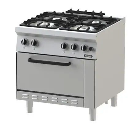 Bếp Âu 4 họng có lò nướng Nayati NGR 8-75 ME