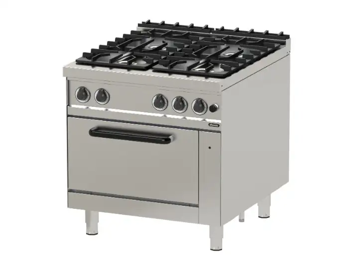 Bếp Âu 4 họng có lò nướng Nayati NGR 8-90 GR