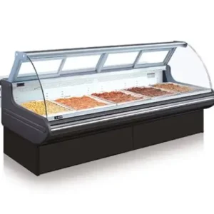 Tủ Mát Trưng Bày Thịt Mặt Cong Cố Định OPO E0M1