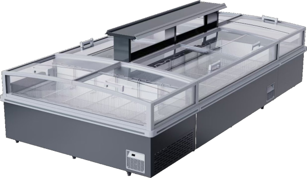 Tủ đảo đông có kính Sanden PNX-2500G