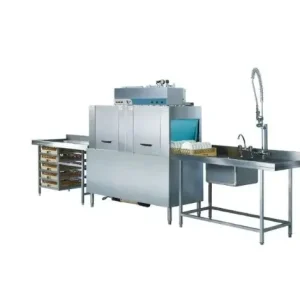 Máy Rửa Chén Hai Bồn Chứa Veetsan R-2E (250 Khay/Giờ)