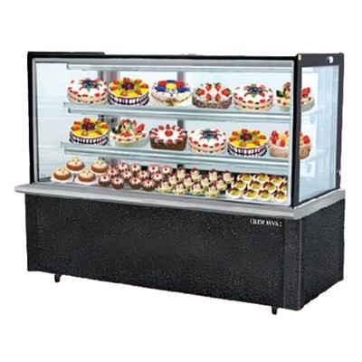 Tủ trưng bày bánh lạnh kính vuông màu đen Berjaya RCS 6SB