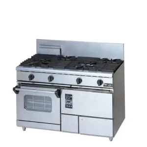 Bếp Âu 4 họng dùng gas kèm lò nướng đối lưu Maruzen RGR-1264XD