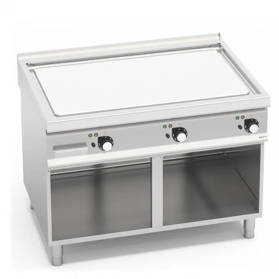 Bếp Chiên Phẳng Mịn Dùng Điện Có Tủ Dưới Berto's SE9FL12P-3/CPD