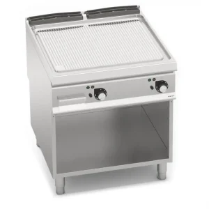 Bếp Chiên Phẳng Rãnh Dùng Điện Có Tủ Dưới Berto's SE9FR8MP-2/CPD