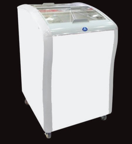 Tủ đông kính cong cửa lùa Sanden Intercool SNC-0143 (142L)