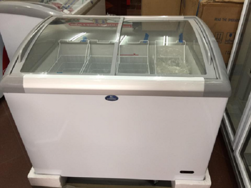 Tủ đông nằm kính cong cửa lùa Sanden SNC-0283 (270 lít)