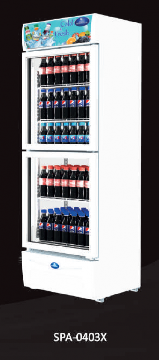 Tủ mát 2 cánh kính 400L Sanden SPA-0403X