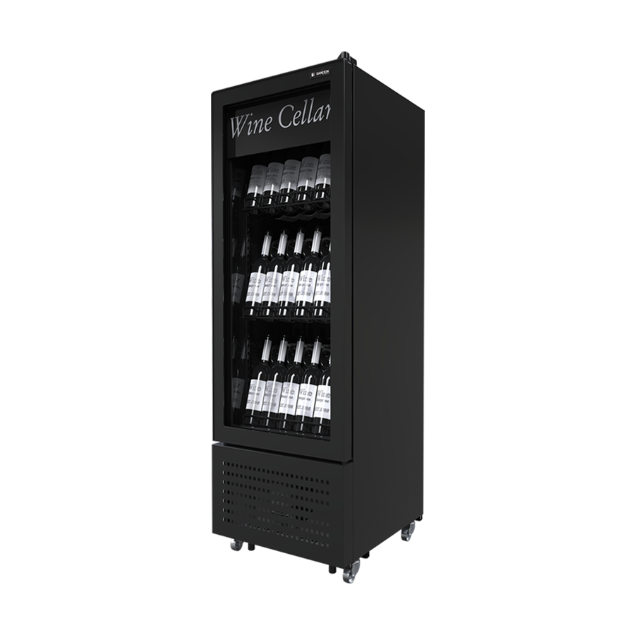 Tủ giữ lạnh rượu vang 1 cánh kính Sanden SVN-0255