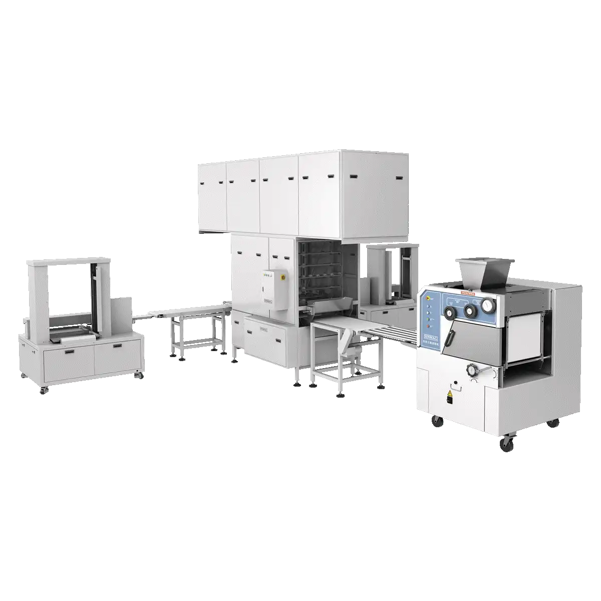 Dây chuyền sản xuất bánh mì ngọt/bánh hamburger Sinmag