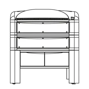 Lò nướng bánh Pizza dùng điện Prismafood VISIOME 44/S