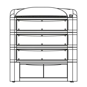 Lò nướng bánh Pizza dùng điện Prismafood VISIOME 444/S