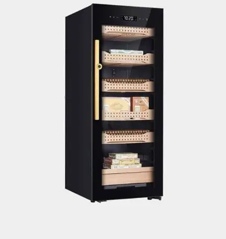 Tủ Bảo Quản Xì Gà Khoá Vân Tay Vinocave 200AH (600-800 Điếu)