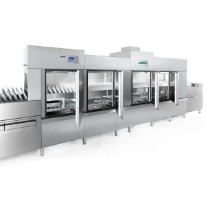 Máy rửa khay chén bát băng tải WinterHalter MTF