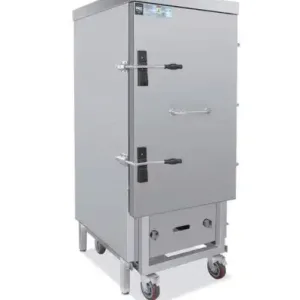 Tủ Hấp Gas Có Xe Đẩy 24 Khay Meichu ZFG-ZFR24