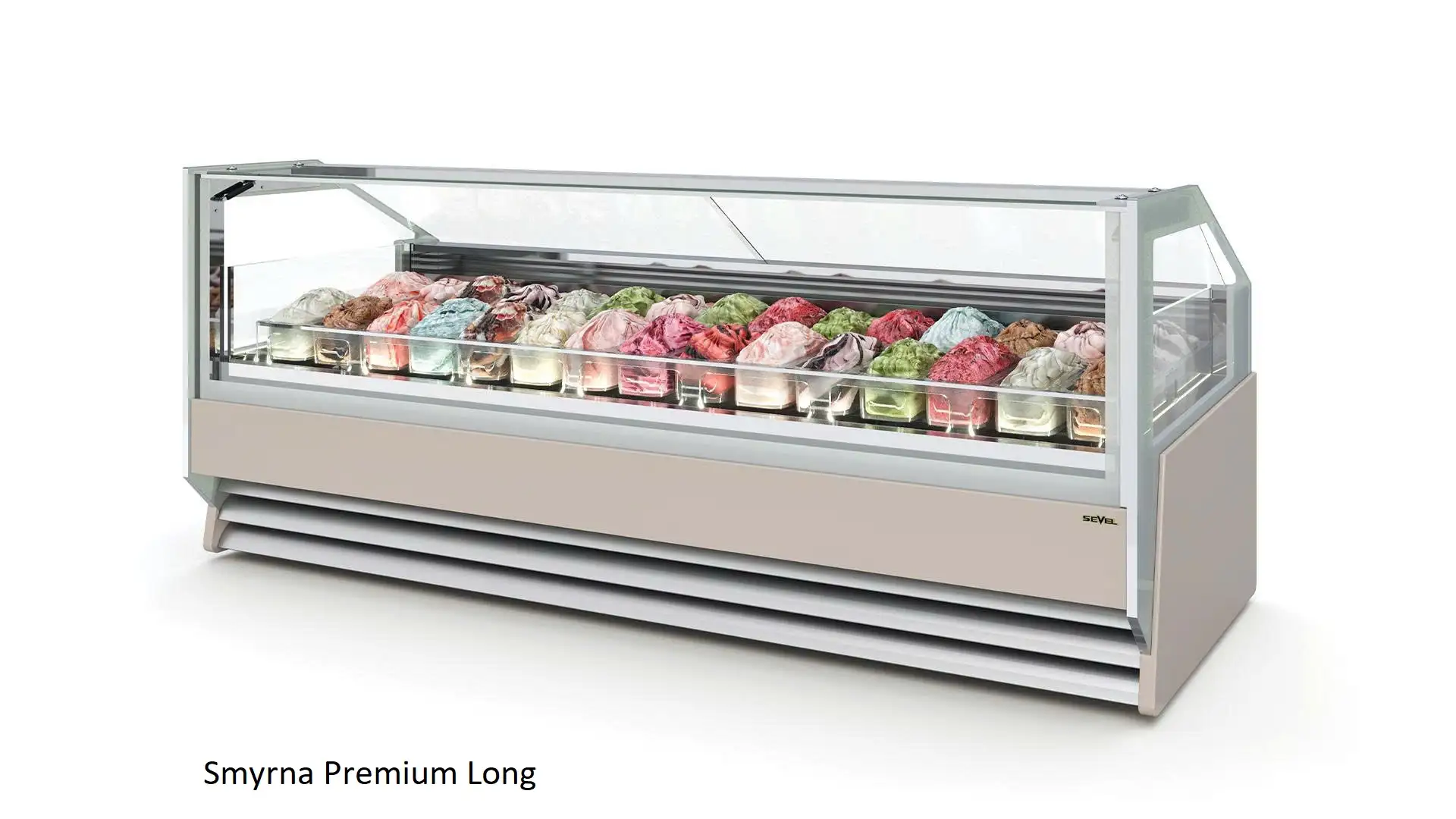 Tủ trưng bày kem gelato Smyrna New Long (30 Pans) - Ảnh 3