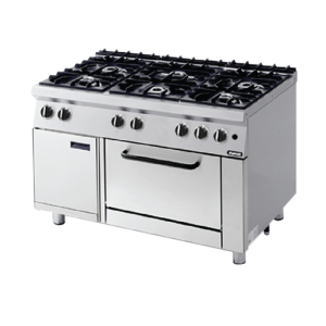 Bếp Âu 6 họng có lò nướng Nayati NGR 12-75 ME