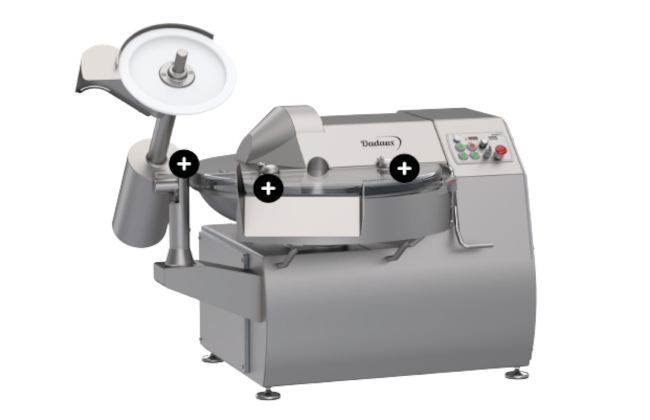 MÁY CẮT THỊT CÔNG NGHIỆP DADAUX TITANE 80-2